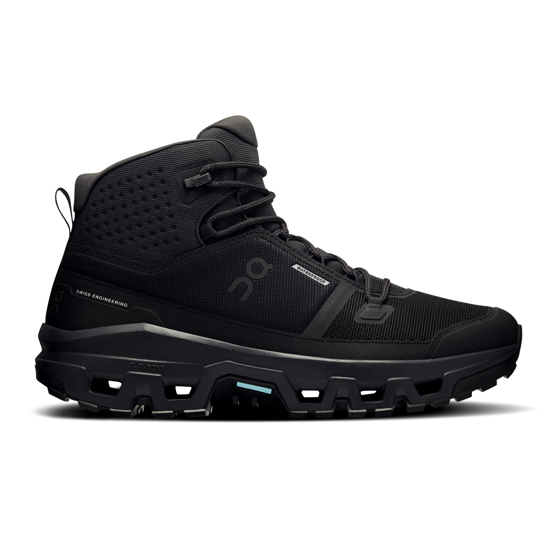 On Black/Black Cloudrock Mid WP Men's Hiking Shoes 3MF10161043
